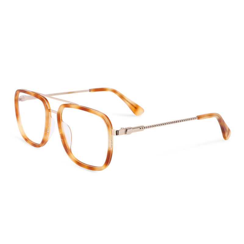 Ruby Aviator Yellow Glasses