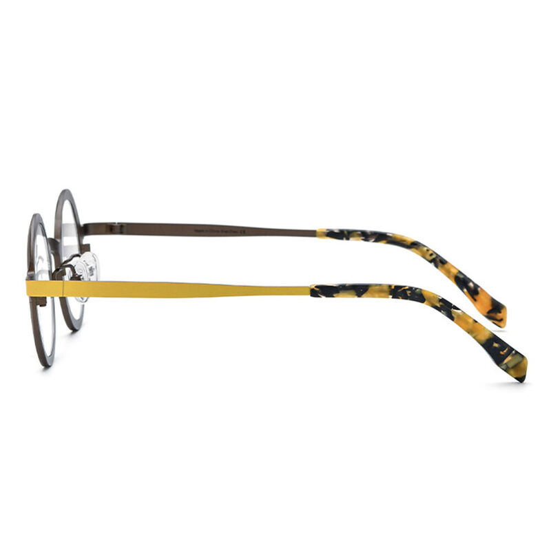 Neoco Round Yellow Glasses