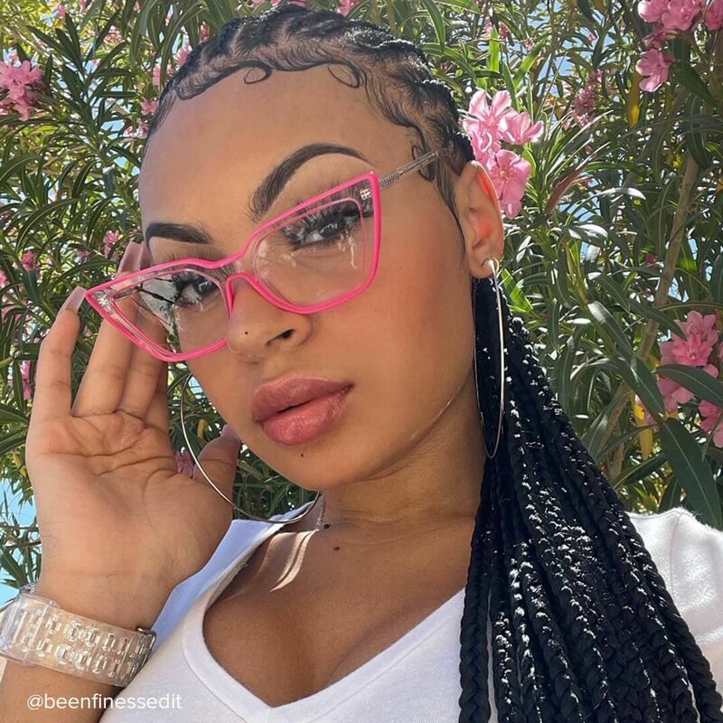 Elsa Cat Eye Rosa Brille