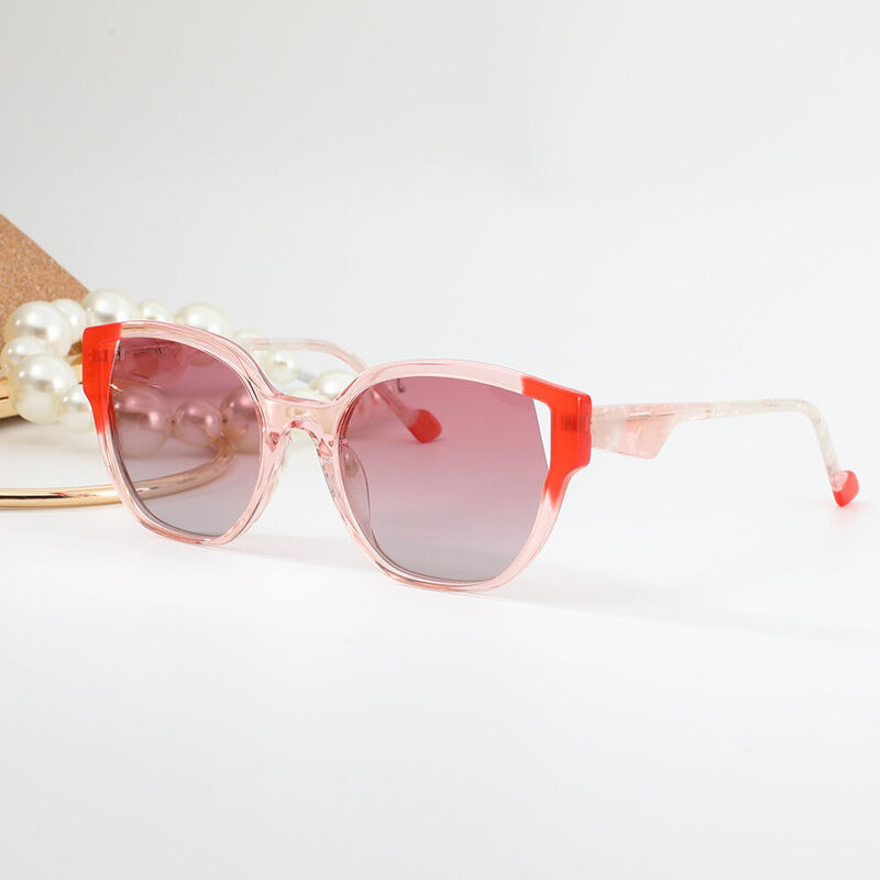 Mysti Cat Eye Pink Sunglasses