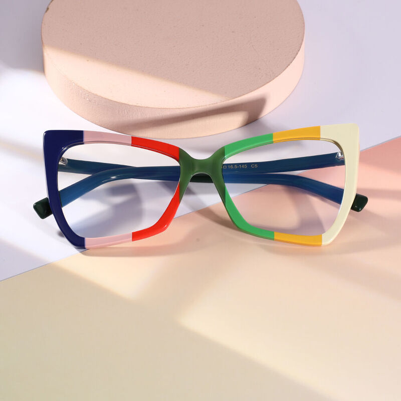 Henson Cat Eye Green Glasses