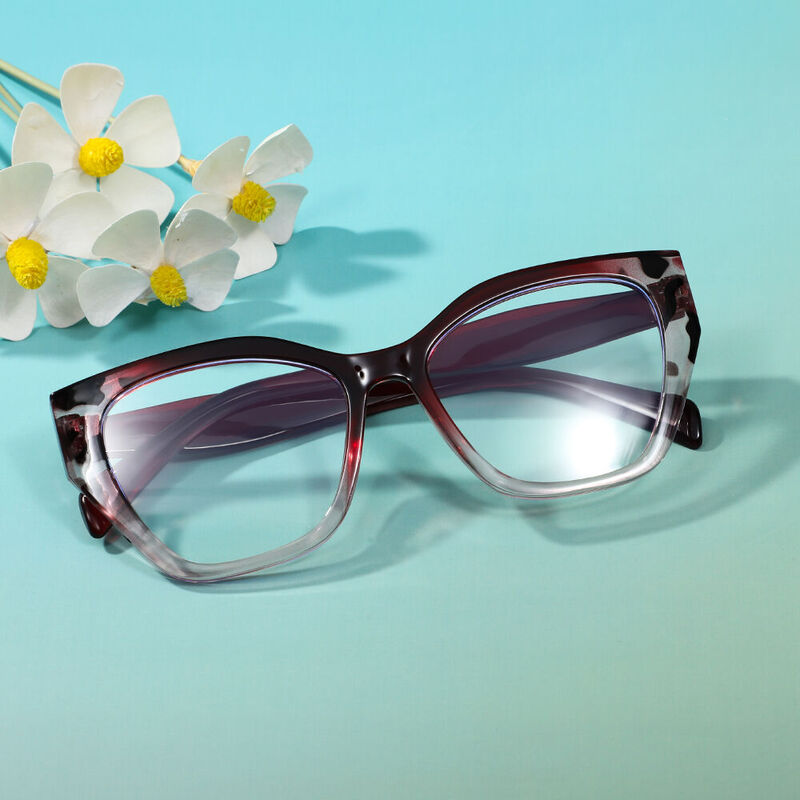 Rita Cat Eye Red Glasses