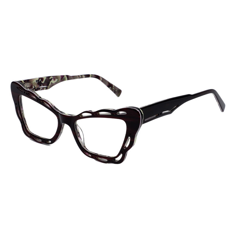 Patienca Cat Eye Brown Glasses
