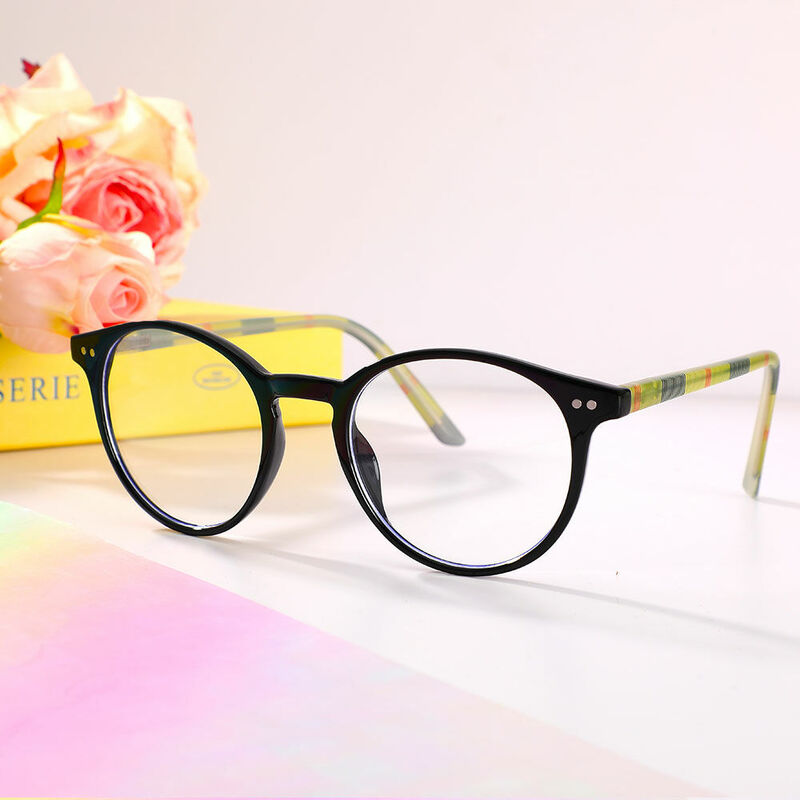 Nicola Round Clear Glasses