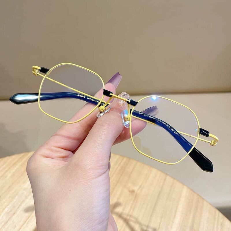 Rudolpie Geometric Yellow Glasses