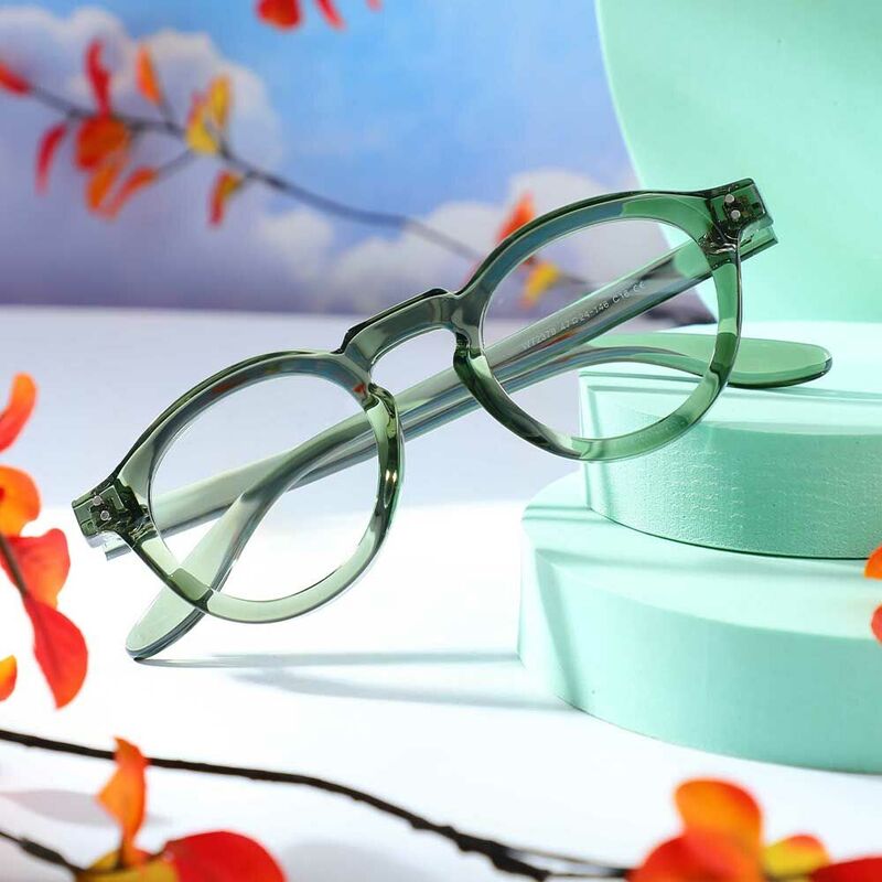 Lunettes de Vue Donahue Ronde Vert