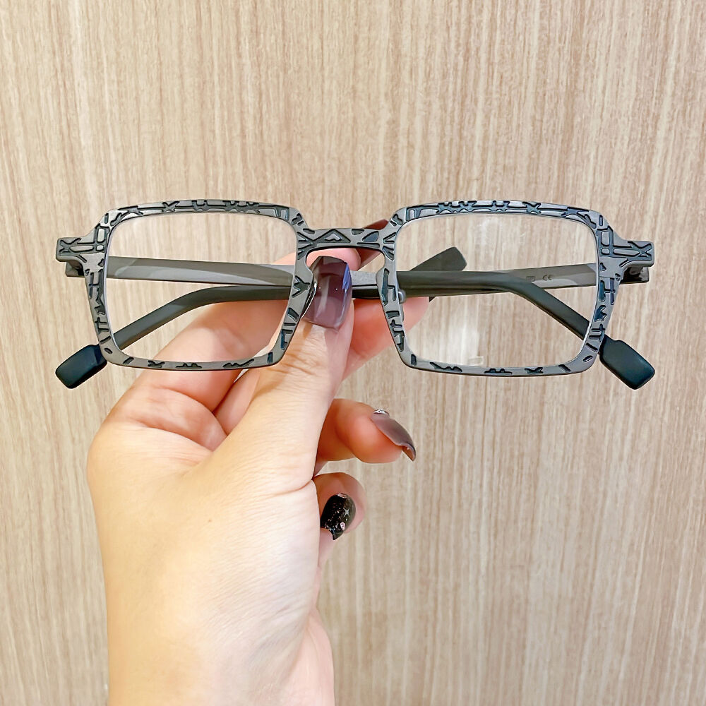 Fanny Square Gray Glasses