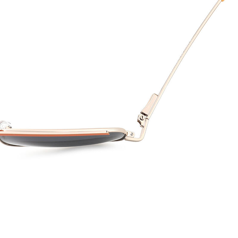Retro Fame Aviator Orange Sunglasses