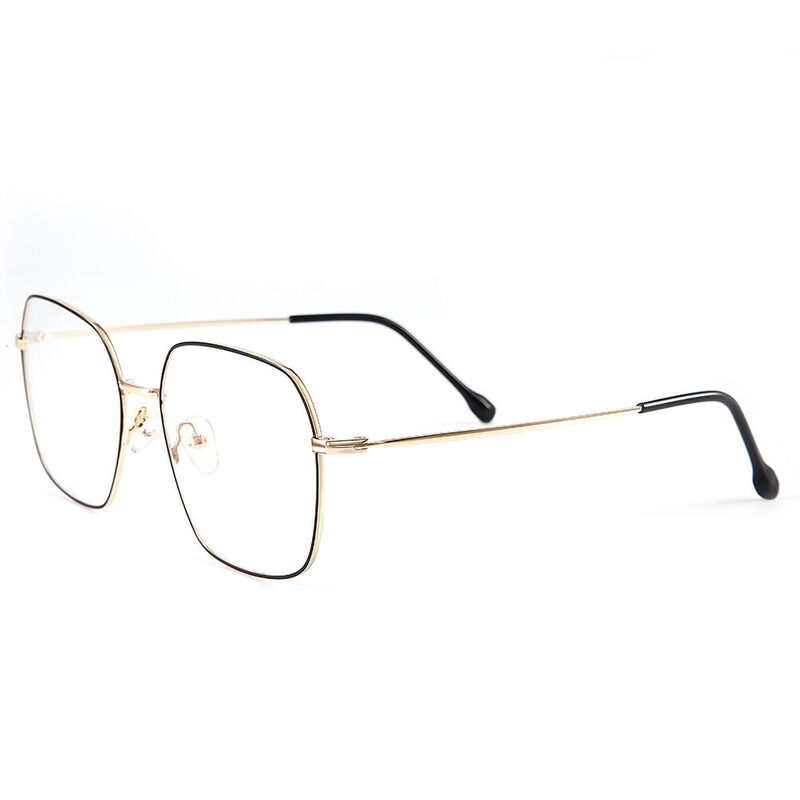 Markland Geometric Gold Glasses