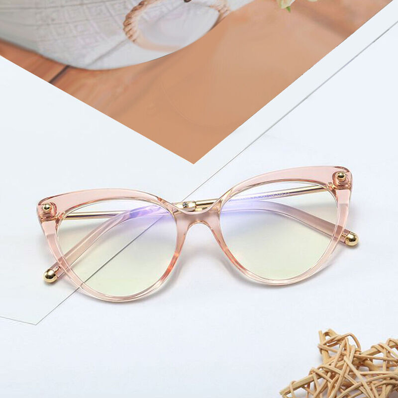 Veromca Cat Eye Pink Glasses