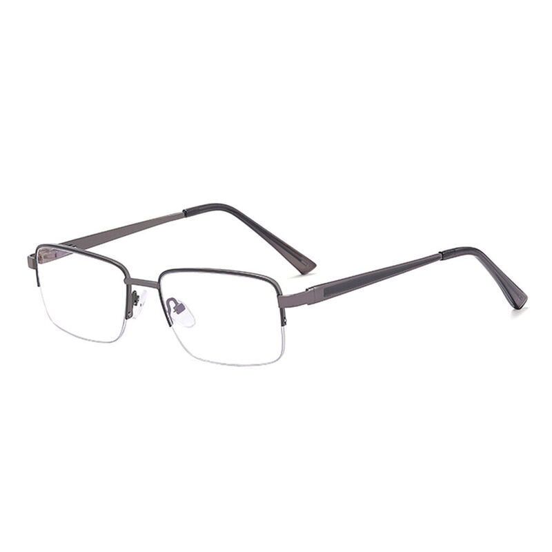 Davy Rectangle Gray Glasses