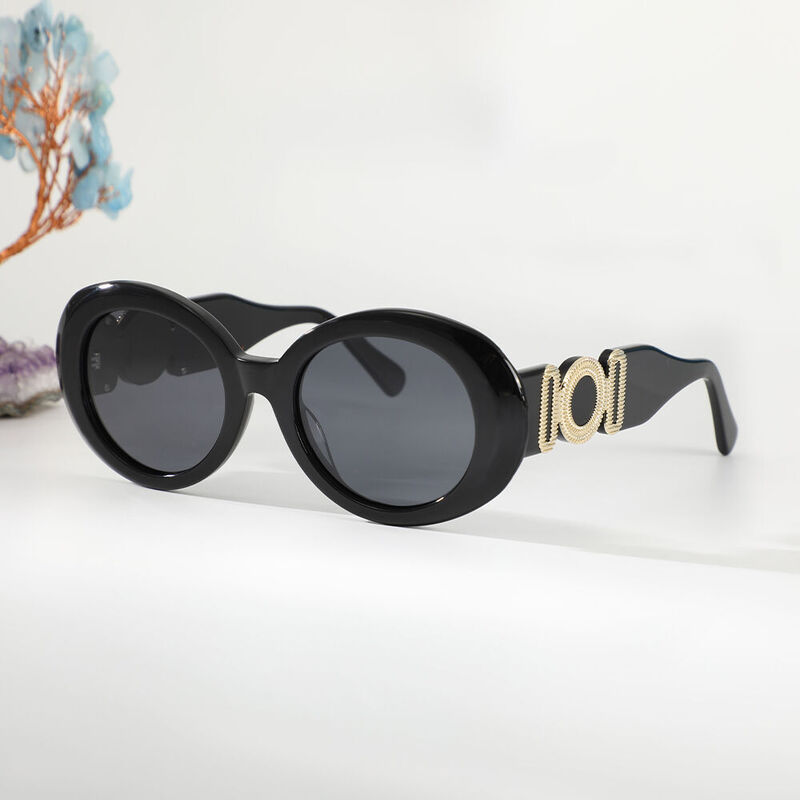 Tucci Cat Eye Black Sunglasses