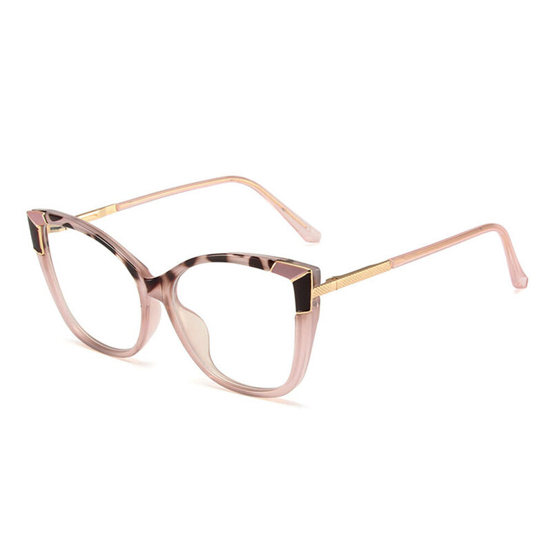 Leigh Cat Eye Pink Glasses