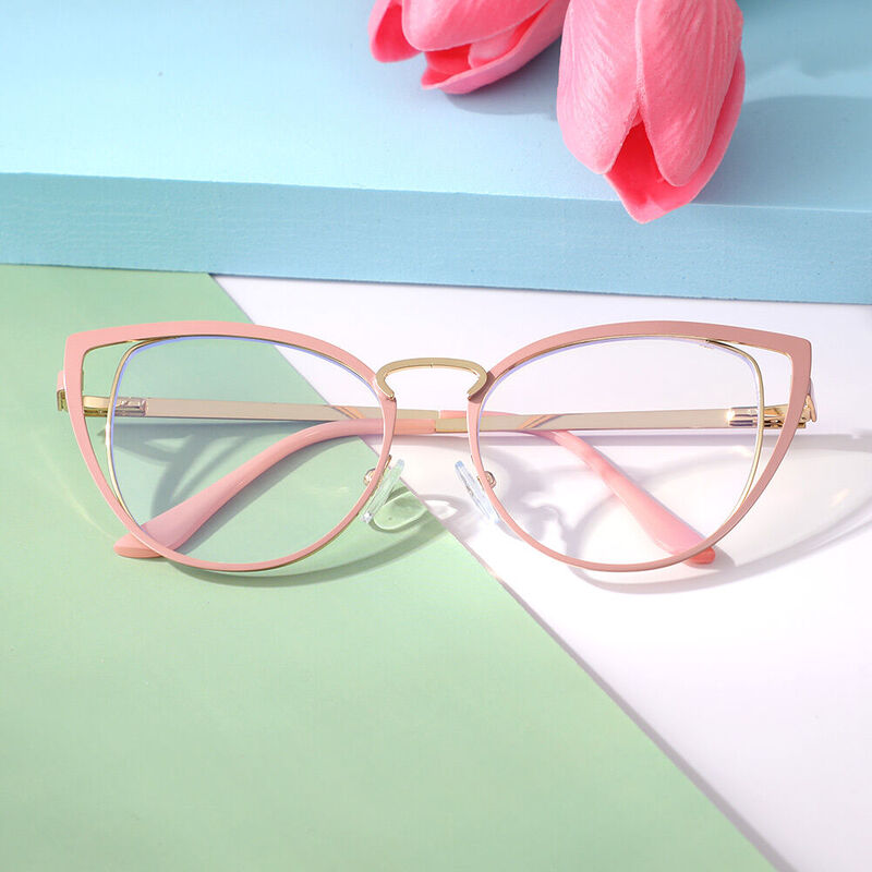 Betey Cat Eye Pink Glasses