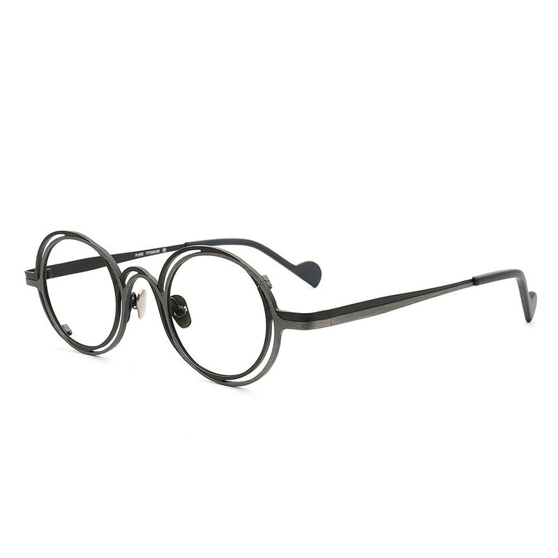 Joycae Round Gray Glasses