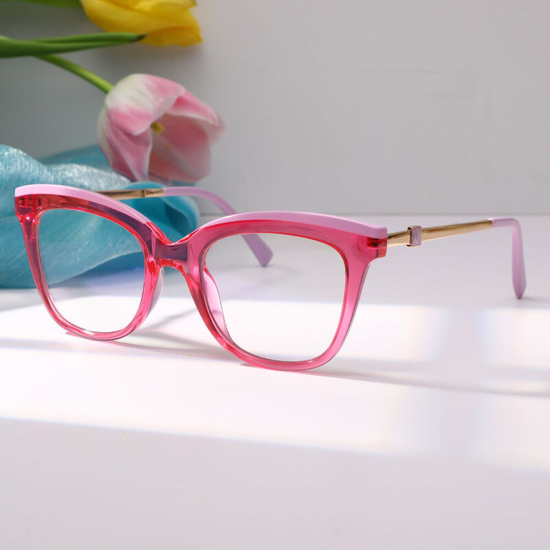 Eipstein Cat Eye Pink Glasses