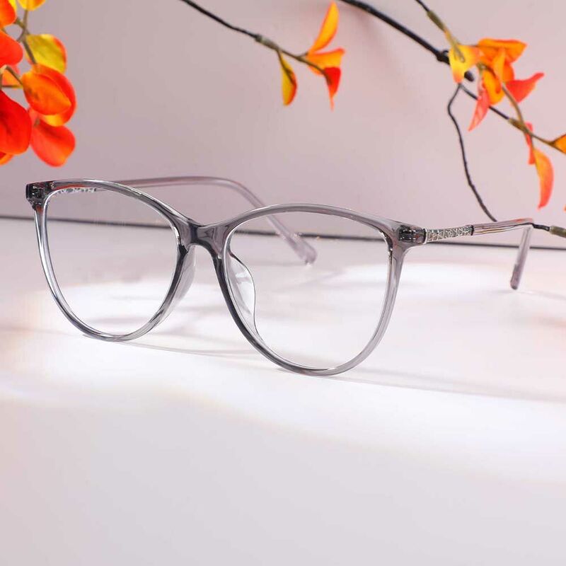 Eleanore Cat Eye Graue Brille