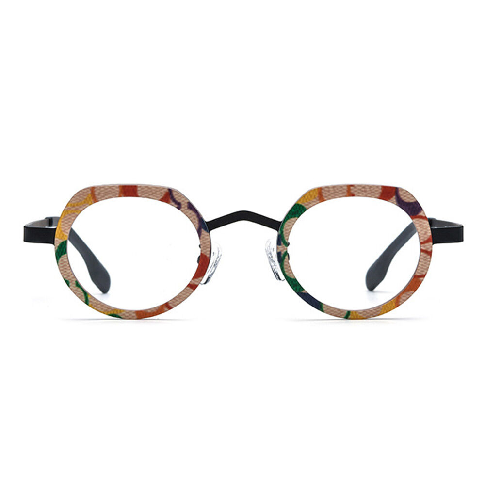 Congreve Round Beige Glasses