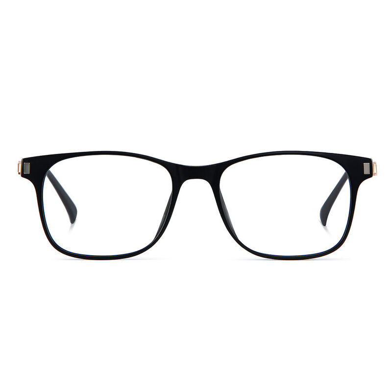 Bob Quadratische Schwarze Brille