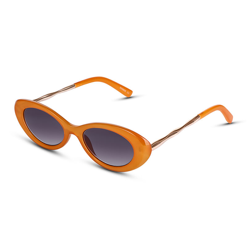 Starlet Oval Orange/Grey Gradient Sunglasses