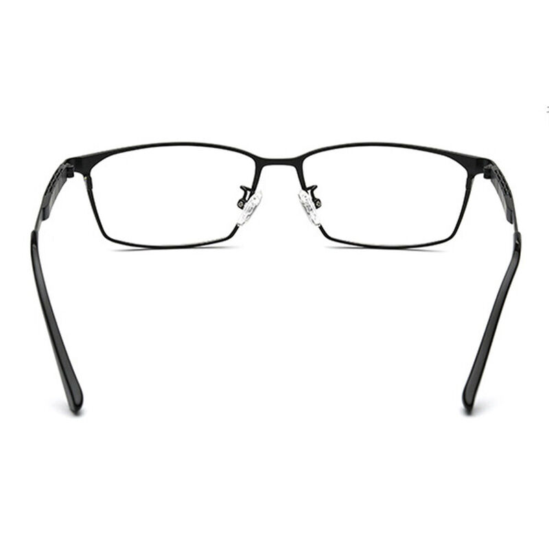 Cedric Rectangle Black Glasses