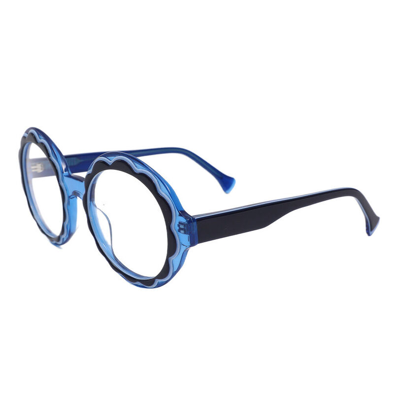 Berrie Round Blue Glasses