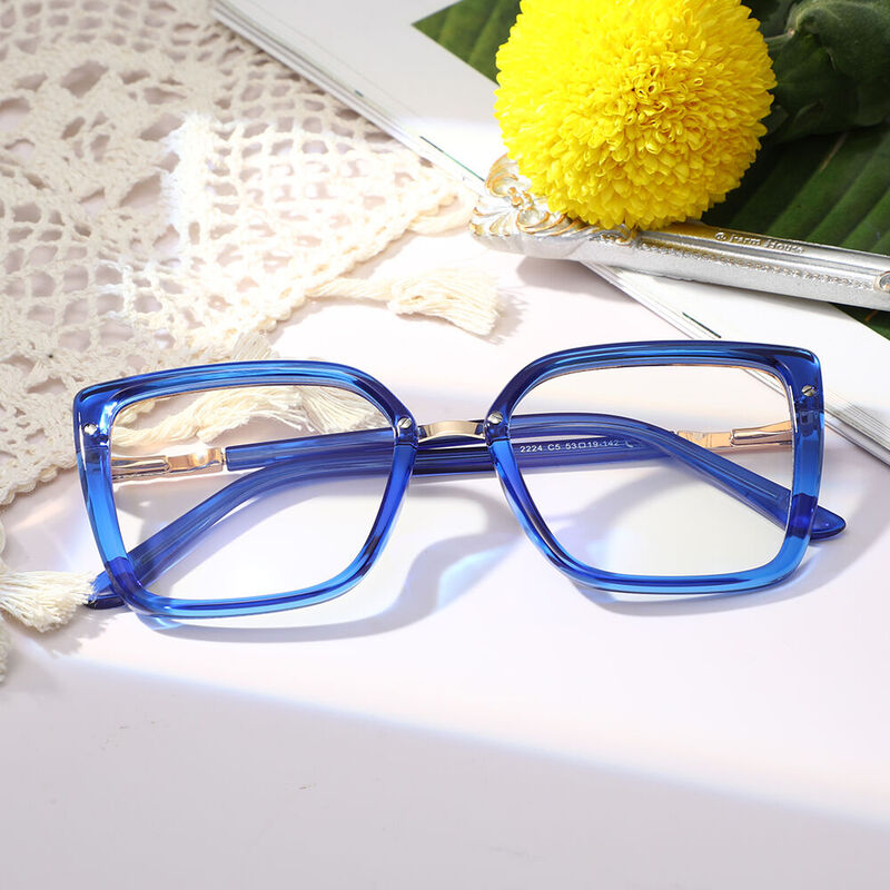 Walto Cat Eye Blue Glasses