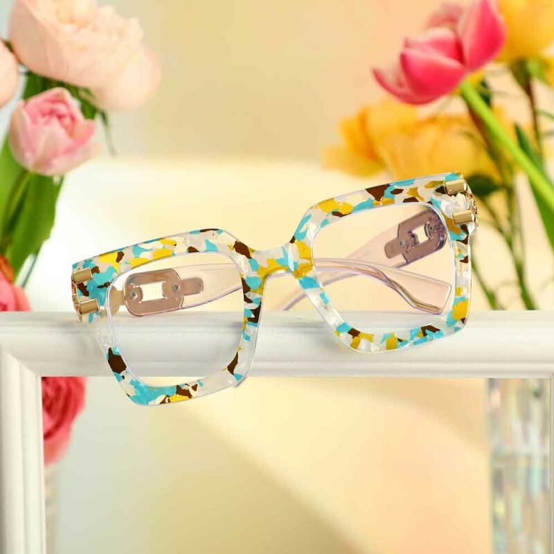 Lunettes de Vue Nydia Carré Bleu
