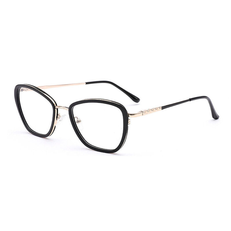 Xaviera Cat Eye Schwarze Brillen