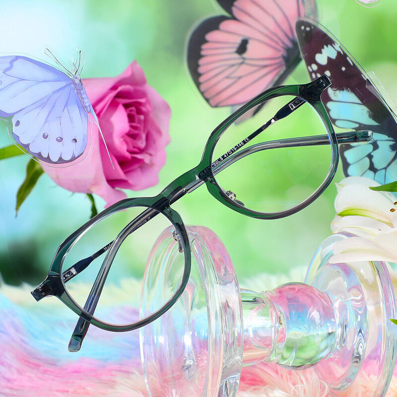 Prudence Square Blue Glasses