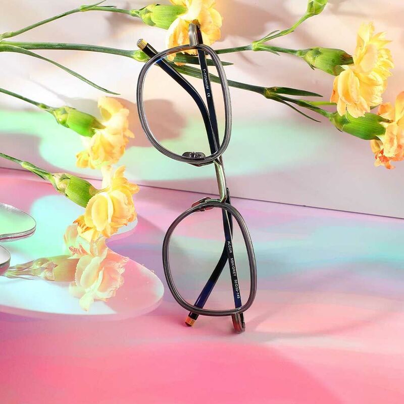 Maxwell Square Grey Glasses