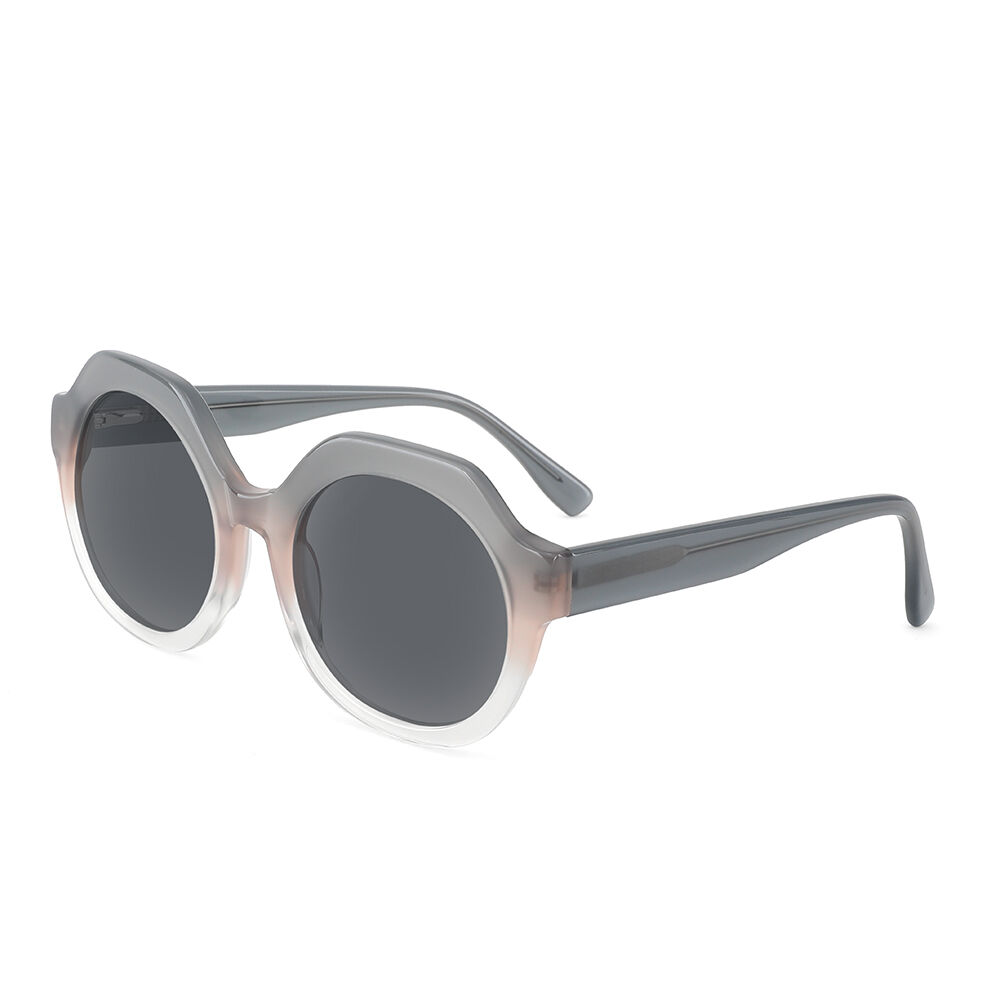 Azara Runde Grey Sonnenbrille