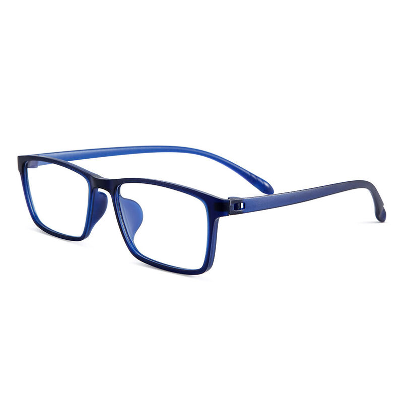 Madison Rectangle Blue Glasses