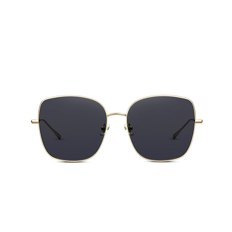 Crisp Vision Square Grey Sunglasses