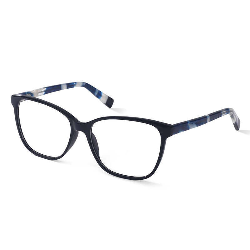 Lush Square Black Glasses