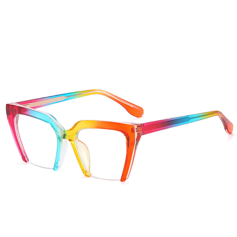 Basisky Square Rainbow Glasses