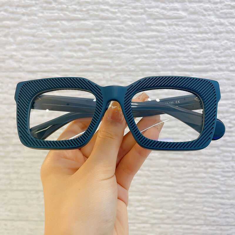 Oscai Square Blue Glasses