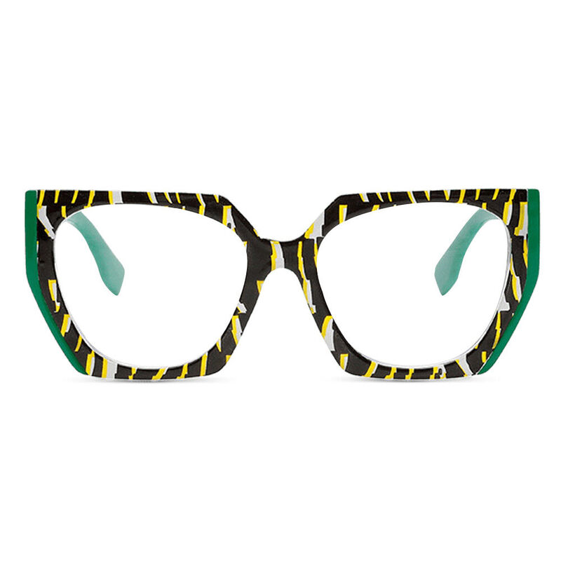 Pepys Cat Eye Green Glasses