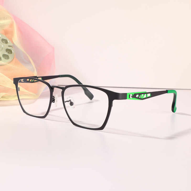 Baker Rectangle Black Glasses