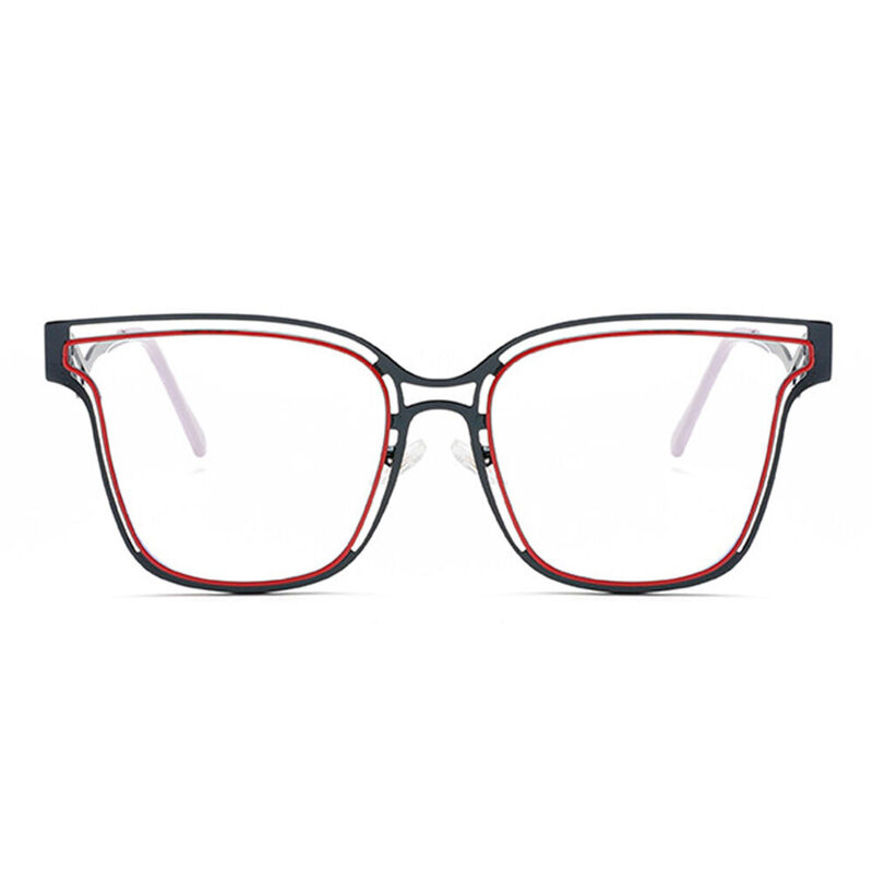 Steinbeck Square Purple Glasses