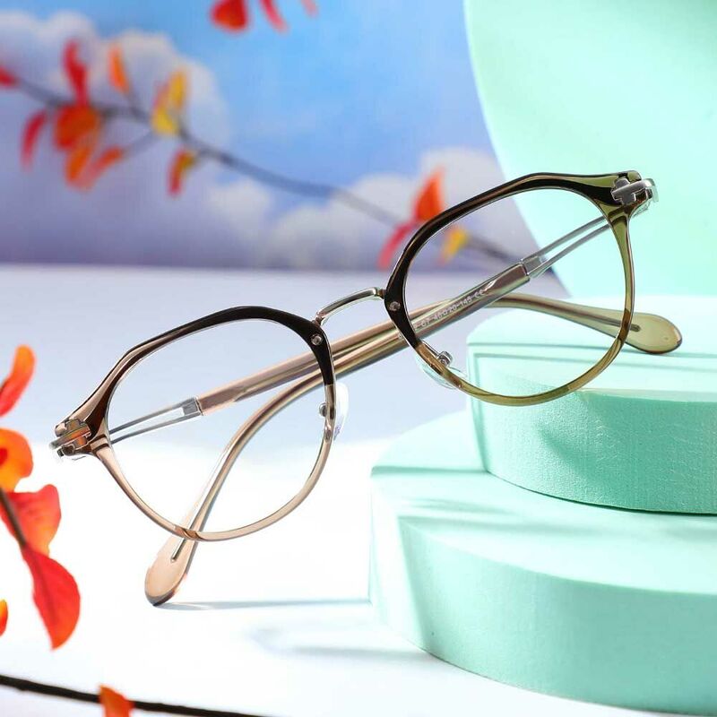 Moira Round Brown Glasses