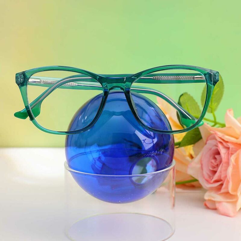 Evelyn Cat Eye Grüne Brille