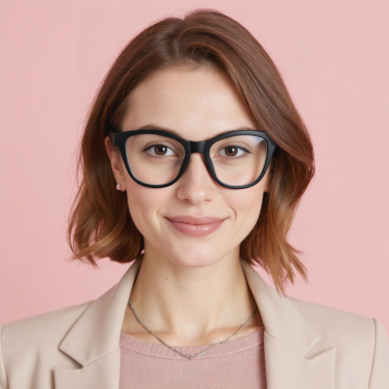 Evelyn Cat Eye Schwarze Brille