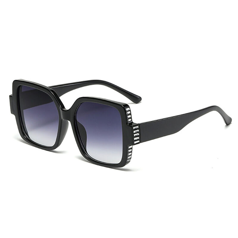 Beam Square Black Sunglasses