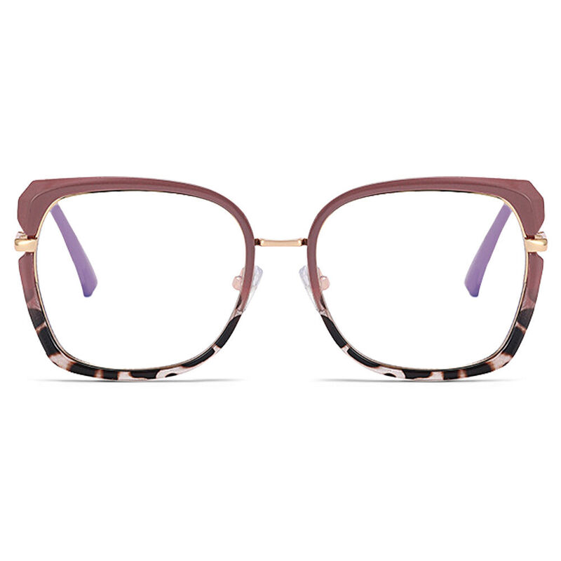 Alvira Square Brown Glasses