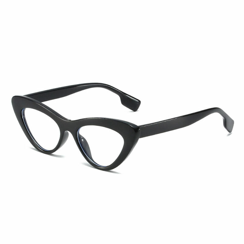 Emma Cat Eye Black Glasses