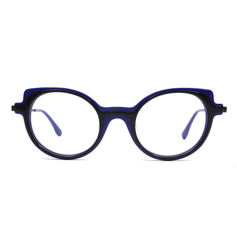 Bertr Cat Eye Blue Glasses