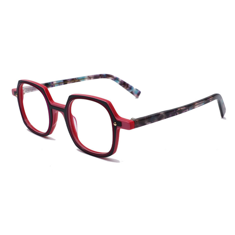 Violae Square Pink Glasses