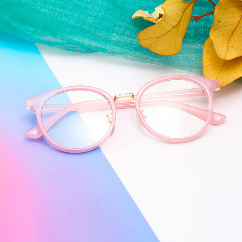 Armste Round Pink Glasses