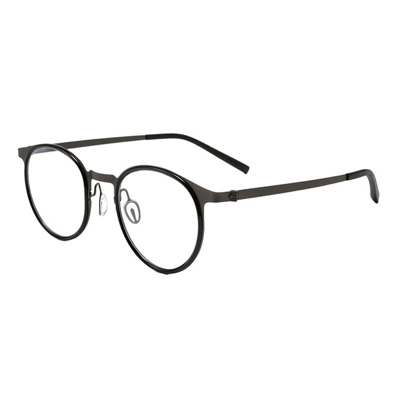 Smedle Round Black Glasses